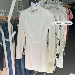 hello molly mock neck dress